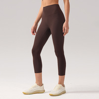 Pantalon de sport taille haute pour femme, coupe 7/8, écologique, séchage rapide, extensible dans quatre directions, grandes tailles, pour yoga, pilates et activités de plein air