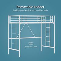 Lit mezzanine moderne Offre Spéciale avec lit superposé en métal de bureau pour adultes gain de place