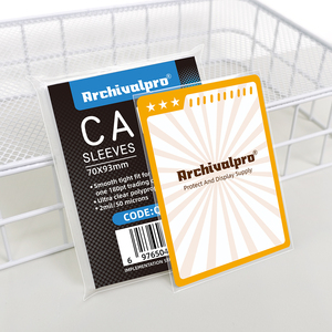 Bustine Protettive Standard 2 Mil per Carte 65x91mm 15pt-35pt, per Carte TCG e Sportive, Porta Carte - Product Image 1