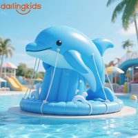 Dauphin gonflable géant pour parcs aquatiques et plages de stations balnéaires, décoration flottante sur le thème de l'océan pour piscines