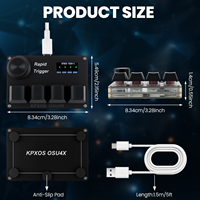 Clavier mécanique mini OSU Sayodevice avec rétroéclairage RGB, touches PBT, déclenchement rapide et interrupteurs magnétiques pour le gaming