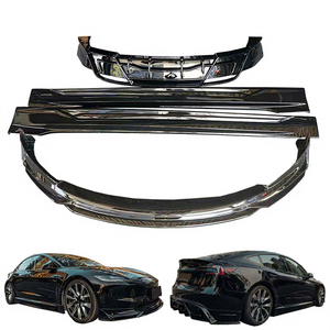 Kit carrosserie de haute qualité en ABS BSKT, lèvre avant, jupes latérales, lèvre arrière, adapté au modèle <span class=keywords><strong>Tesla</strong></span> 3 2023, pièces de voiture, pièces automobiles - Product Image 1