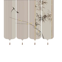 Rideau de luxe en jacquard, séparateur d'espace opulent, motif complexe pour hôtel de palais