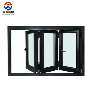 Ventana Plegable <span class=keywords><strong>de</strong></span> Aluminio <span class=keywords><strong>de</strong></span> Fácil Instalación Lista para Enviar, Ventana <span class=keywords><strong>de</strong></span> Vidrio Plegable <span class=keywords><strong>de</strong></span> Estilo Moderno para <span class=keywords><strong>Terraza</strong></span> y Barra Exterior - Product Image 1