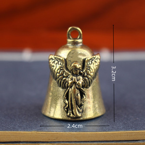 Nuevas campanas antiguas de latón Dingtong, pequeños artículos de bronce, venta al por mayor para puestos callejeros, llaveros para coche, accesorios y adornos. - Product Image 3