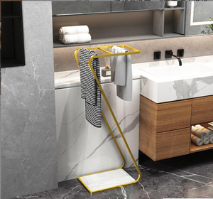 Precio de fábrica, toallero independiente en forma de Z, estante para <span class=keywords><strong>ropa</strong></span>, toallero de baño montado en el suelo, estante de almacenamiento para inodoro - Product Image 6