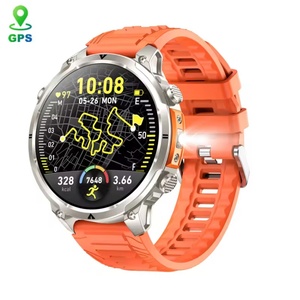 2026 MK100 GPS <b>Smart</b> <b>Watch</b> 1.7Inch AMOLED Alloy Case 400mAh Battery 10M Waterproof IOS Compatible Compass Outdoor Heart Rate - Product Image 5