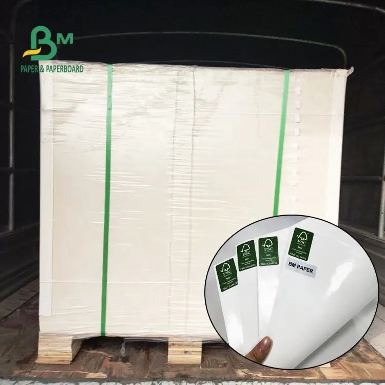 31 "35" papel de embalagem branco revestido do PE 100g resistente de alta temperatura impermeável para o acondicionamento de alimentos