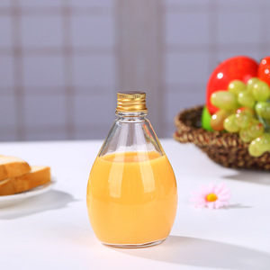 Bóng hình dạng rõ ràng chai 100ml 280ml 350ml 500ml 16 oz cà phê lạnh nước giải khát chai thủy tinh cho Kombucha - Product Image 5