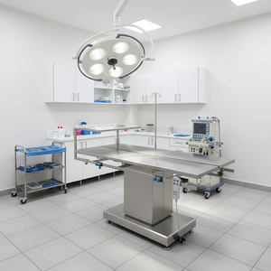 โต๊ะผ่าตัดไฟฟ้าทำจากสเตนเลสสตีลโต๊ะผ่าตัดสัตวแพทย์คลาส II ได้รับการรับรองมาตรฐานยุโรป - Product Image 1