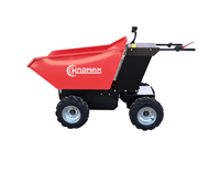 Mini-dumper électrique KNDMAX ED600E 4x4, capacité de charge 600 kg, système hydraulique alimenté par batterie, chargeuse sur pneus pour usage domestique, haute performance
