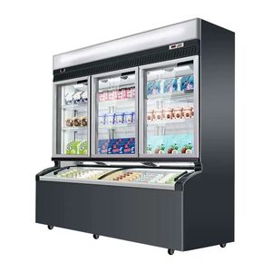 Réfrigérateur double température deux zones pour bébé et maman, vitrine réfrigérée pour boissons, congélateur à glaces, refroidissement direct par air, dégivrage automatique - Product Image 6
