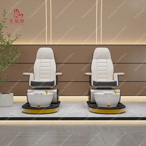 Drehen Sie moderne Luxus Nagel Salon Thron Beauty Shop elektrische Fuß Spa Kneten <span class=keywords><strong>Massage</strong></span> Pediküre Stuhl - Product Image 4