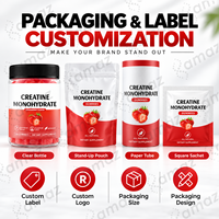 Gummies de créatine à marque privée OEM 5000mg avec BCAA, Taurine, L-Carnitine, Nutrition Sportive, 120 Gummies