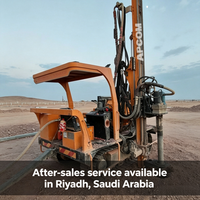 APCOM Foreuse de pieux solaires robuste, machine de forage de pieux photovoltaïques de type chenillé, piqueuse de pieux solaires pour la construction de fondations photovoltaïques en Arabie Saoudite