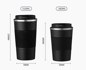 New 12oz/17oz Outdoor Design Insulated Stainless Steel Travel Coffee Mug 2-in-1 Lid - Product Image 5