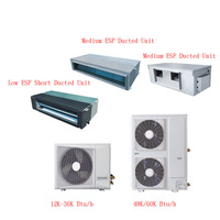 Climatiseur split multi-zone Carrier Ac 18000 Btu avec cassette de plafond fendu Unité intérieure de plafond au sol Mini système VRF
