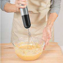 3-में-1 विसर्जन हाथ ब्लेंडर, शक्तिशाली 2-गति के साथ हाथ में छड़ी ब्लेंडर स्टेनलेस स्टील ब्लेड, हेलिकॉप्टर, बीकर, Whisk - Product Image 6