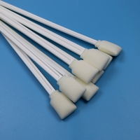 Écouvillon en mousse extra long de 23 cm, blanc, en PP, grand, rectangulaire, sans peluches, pour le nettoyage d'imprimantes et de voitures