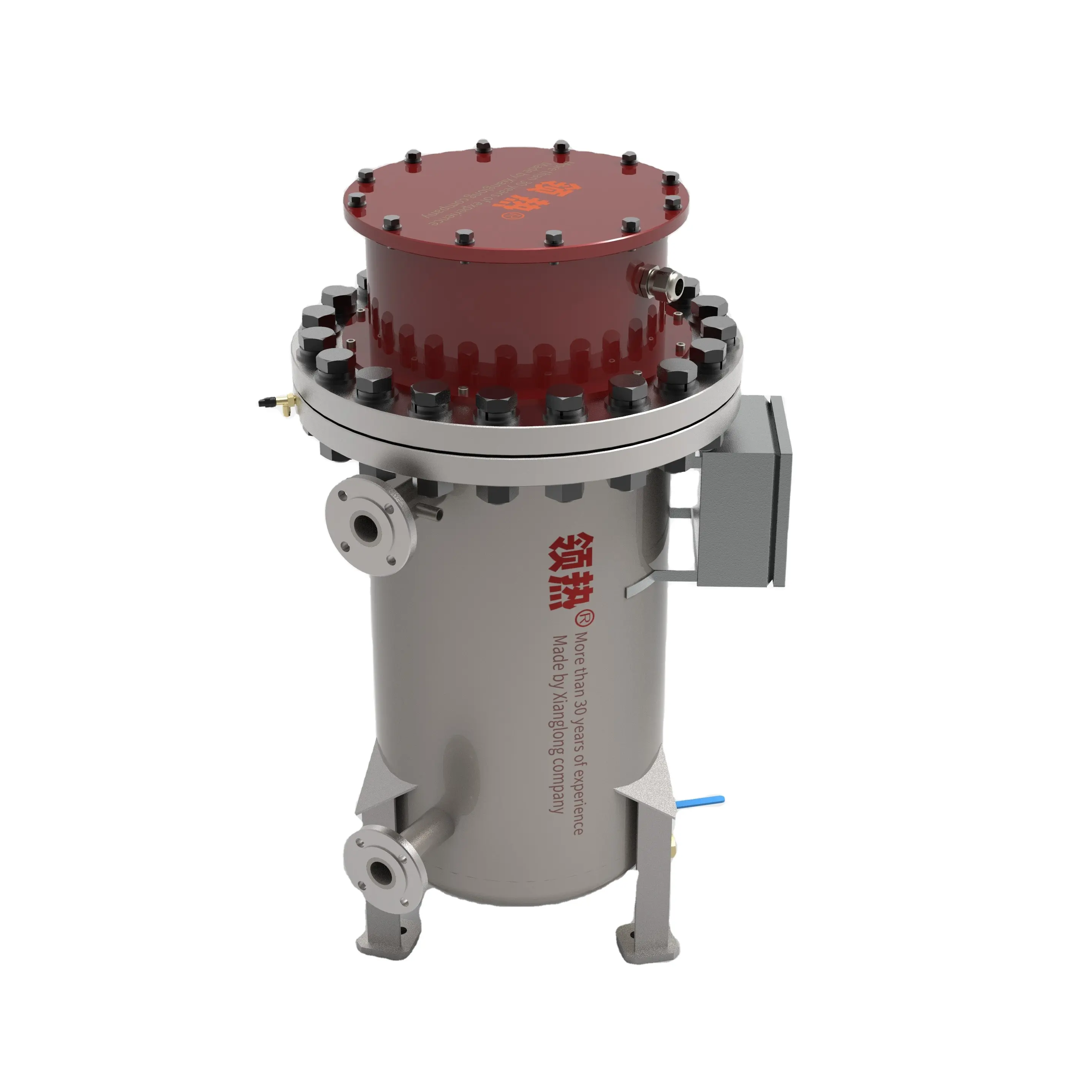 High Temperature Flange Tubular Immersion Circulation Process In-line Heater With Control Panel