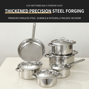 XINGWANG Set di Pentole in Acciaio Inox 15 Pezzi, Fondo Capsulato, Pentole e Casseruole per Cucina Domestica - Product Image 2