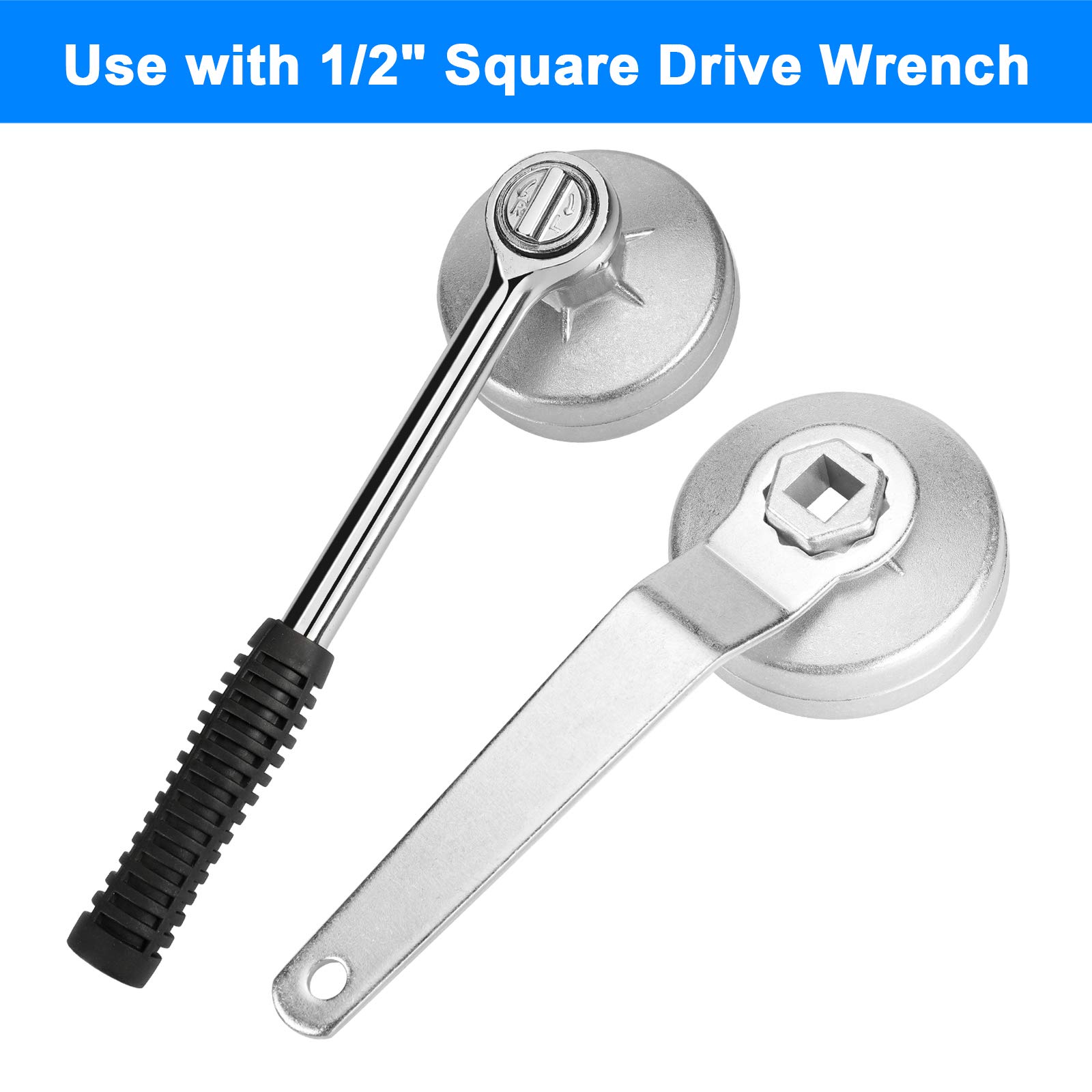 23 Pcs Oil Filter Wrench Set, Aluminum Alloy Cup Curacao - View #13