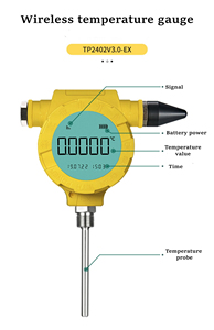 유전 온도 송신기 계측 서비스 무선 온도 센서 4G LPWAN LoRa <span class=keywords><strong>WiFi</strong></span> 온도 레코더 - Product Image 3