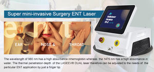 2024 El más nuevo diseño 980nm 1470nm Unidad de cirugía láser quirúrgica Láser de diodo ENT para cirugía ENT - Product Image 4