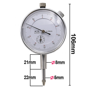 <span class=keywords><strong>Dial</strong></span> <span class=keywords><strong>Indicator</strong></span> Gauge 0-10ミリメートルMeter Precise 0.01 Resolution Concentricity Test Measurement <span class=keywords><strong>Dial</strong></span> Gauge楽器Tool - Product Image 2