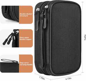 CUSTOM Insulin <b>Cooler</b> Travel Case, Double Layer Large Capacity Case TSA Approved Ice Pack for Insulin Pens Diabetic Supplies - Product Image 5