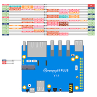Orange Pi 5 Plus 4G 8G16G RK3588 2,5G Puertos Ethernet duales con extensión PCIE SBC Ejecutar Android Ubuntu Debian OS