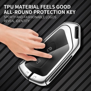 Coque de Clé de Voiture en Métal pour VW Golf 8 MK8 ID.3 ID.4 Skoda Octavia A8 Seat <span class=keywords><strong>Cupra</strong></span> Formentor Leon MK4 Tarraco 2020 2021 - Product Image 4
