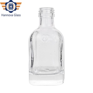 100ml Super Flint Empty Spirit <strong>Mini</strong> Wedding Glass <strong>Bottle</strong> for Rum Whisky - Product Image 1