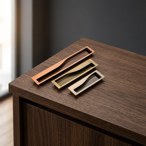 Tiradores de Cajón Empotrados Invisibles de Acero Inoxidable con Diseño Moderno de Ondas, Ecológicos y Duraderos para Muebles de Cocina y Armarios - Product Image 2