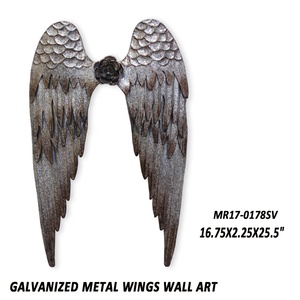 Décoration murale en fer avec des ailes d'ange contemporaines, prix avantageux, vente chaude <span class=keywords><strong>2022</strong></span>, art en métal rose pour anniversaire - Product Image 6