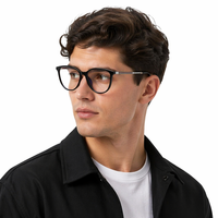 Montures de lunettes œil-de-chat en alliage TR anti-lumière bleue avec verres en acrylique, légères, pour hommes et femmes, dorées, certifiées CE