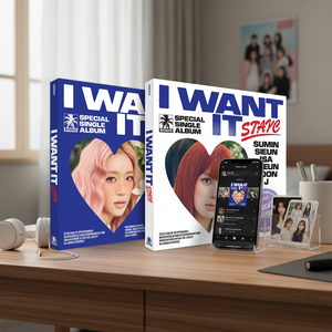 STAYC – I WANT IT อัลบั้มซิงเกิลพิเศษ (เวอร์ชั่นโฟโต้บุ๊ค) สุ่ม 1 ใน 2) |   ซีดีเคป๊อปของแท้ - Product Image 3
