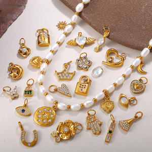 <span class=keywords><strong>Collana</strong></span> Fai-da-te in Acciaio Inossidabile Francese per Donna, con Ciondoli 18K a Forma di Aereo, Corona, Ombrello, Uccello, Coda di Sirena, <span class=keywords><strong>Tartaruga</strong></span>, Simbolo Cristiano, Ideale per Feste - Product Image 1