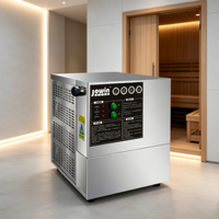 Generator Uap Sauna Modern 24 KW untuk SPA Bath, Boiler Uap 34kg/jam dengan Panel Kontrol Cerdas untuk Hotel, Spa, Sauna