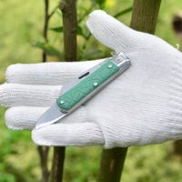 Outil de jardinage pliable multifonctionnel en acier inoxydable 120 mm, couteau à double tranchant pour bouturage, semis, greffage d'arbres fruitiers