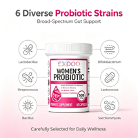 Probiotiques Marque Blanche pour Femmes : Équilibre du pH avec Prébiotiques et Lactobacillus – Complément pour une odeur vaginale saine – Capsules