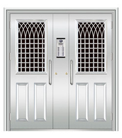 Fotos decorativas de diseño de puerta principal, puerta de acero inoxidable de alta resistencia a la compresión, hechas en china - Product Image 4