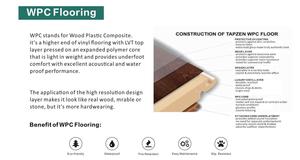 Phong Cách Hiện Đại 12Mm Không Thấm Nước PVC <span class=keywords><strong>WPC</strong></span> Sàn Bấm Với Hệ Thống Khóa Thân Thiện Với Môi Tấm Ván Rộng Cho Phòng Ngủ Phòng Khách Căn Hộ - Product Image 2