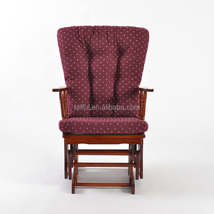 Mid Century Retro Fabric Upholstered <b>Rocking</b> <b>Chair</b> <b>Nursery</b> Glider Armchair - Product Image 6