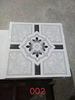 Panneau de carreaux de plafond décoratifs en Pvc carré imperméable, 60x60, nouvel arrivage