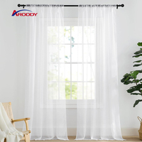 ARODDY Rideau en voile polyester doux et lumineux de qualité supérieure, sur mesure, 132 x 213 cm, pour agences – Livraison domestique urgente