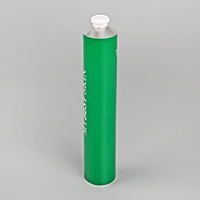 Emballage cosmétique pliable en aluminium recyclable vide de tube de 50ml 100ml 200ml