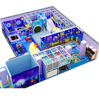 Aire de jeux intérieure pour enfants avec projection LED personnalisée, piscine à balles, centre de divertissement, fabricant certifié TUV SGS