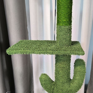 เสาสำหรับข่วนแมวทำจากป่านศรนารายณ์สไตล์โมเดิร์นทนทานปรับความสูงได้ต้นกระบองเพชรพื้นถึงเพดานหอคอยแมว - Product Image 3