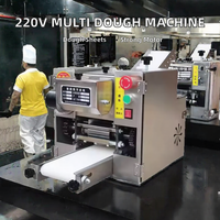 Machine automatique 220V 250W pour la fabrication de peaux de raviolis, gyozas, empanadas et rouleaux, capacité 250 pièces/min, marque GS, pour chapatis et pâtes